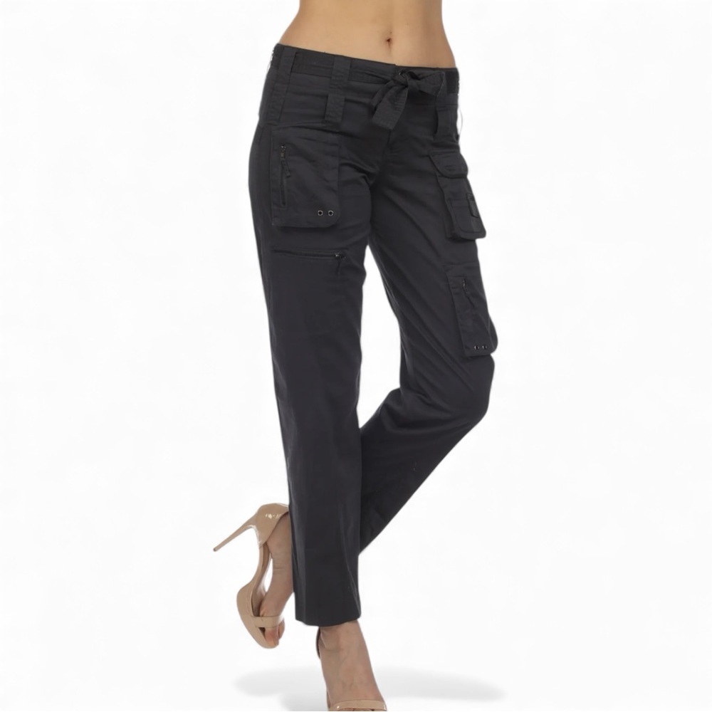Johnny Was Pete & Greta Tyla Belted Cargo Pants Boho Chic - Sz 6 - MSRP $215